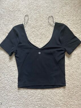 Lululemon Align Black Short Sleeve Top